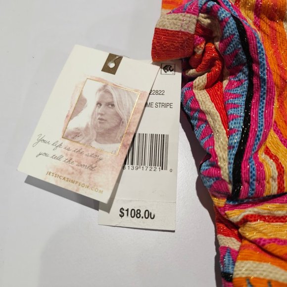 Jessica Simpson Escape to Pacific Tied One-piece Swimsuit - Picture 10 of 12